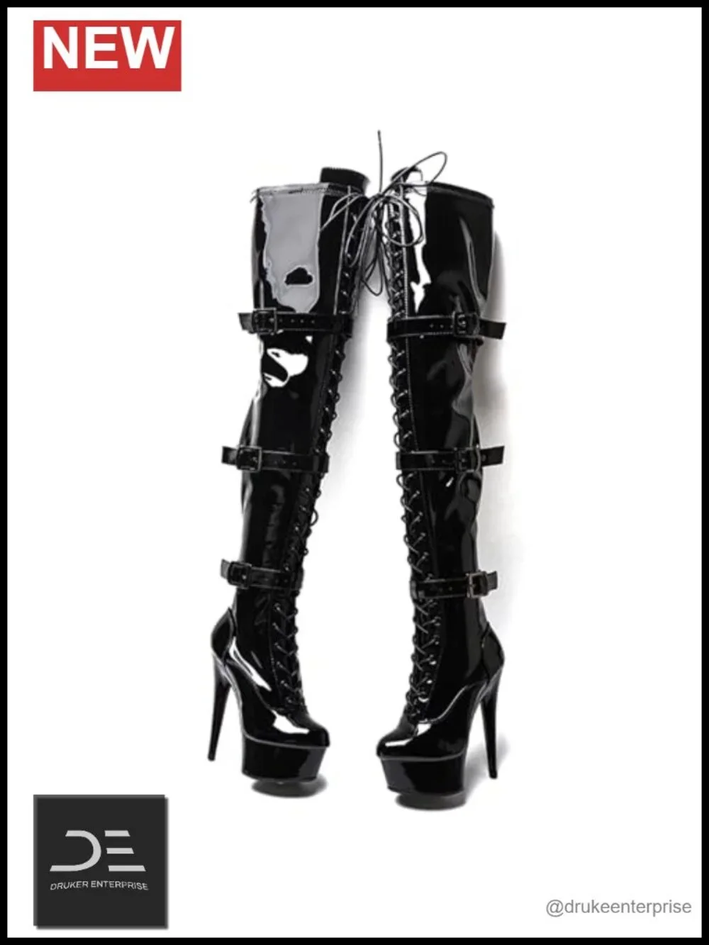 Over the Knee Thigh High Heel Boots 6 Inch Platform Stiletto Exotic Pole Dance